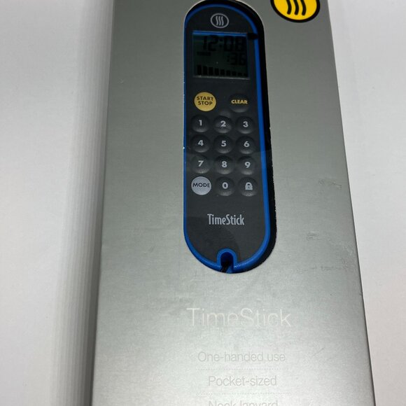 ThermoWorks TimeStick - One Handed Pocket Sized Timer - TX-4200-BL - Picture 1 of 4